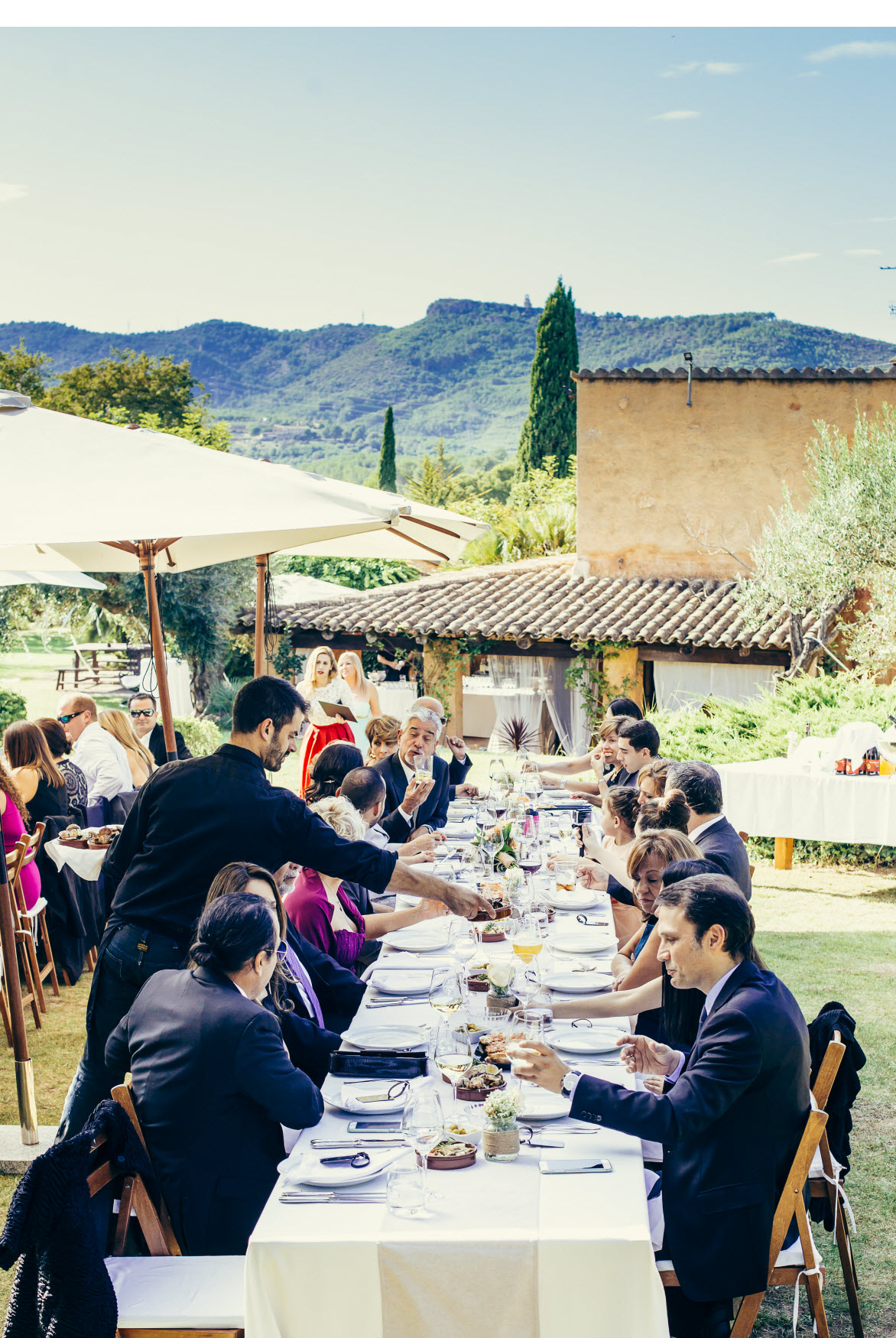 a wedding at Cal Mingo