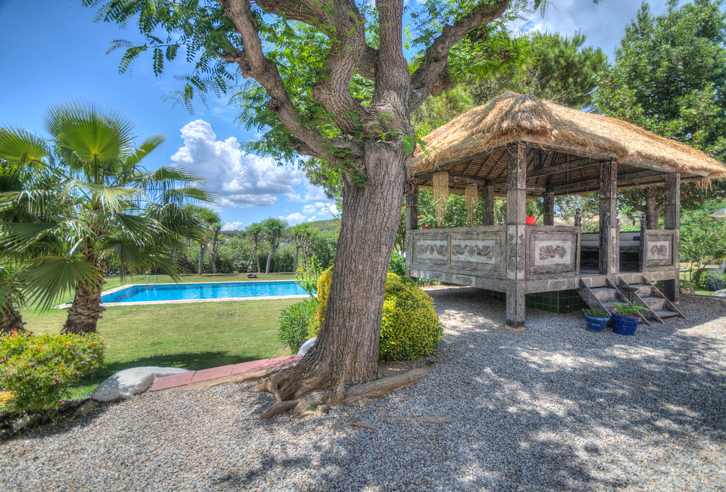 outdoor space at Can Pares wedding venue in Sitges