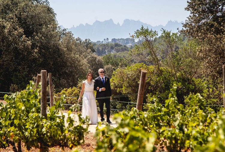 Vineyard wedding at Masia Cal Segudet